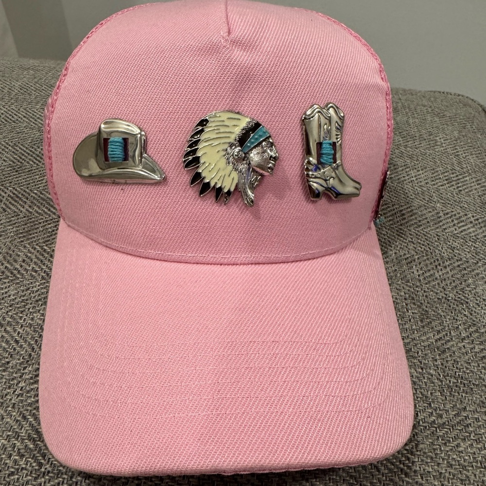 Pink Embellished Women's Hat